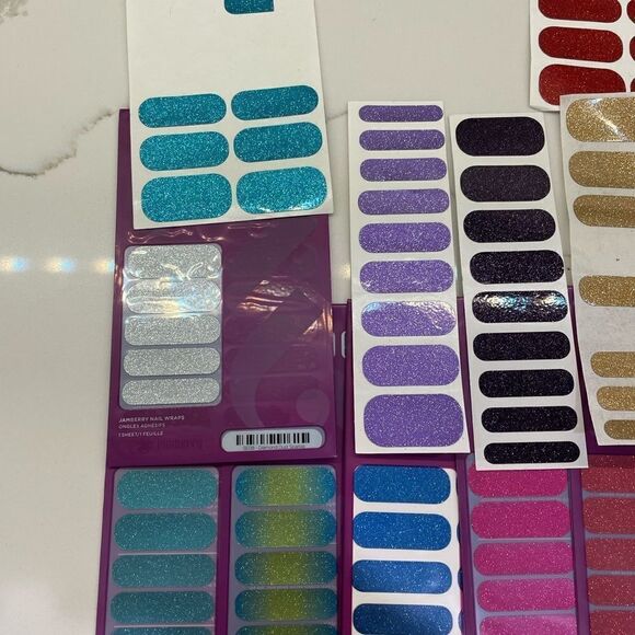 Jamberry Nails Lot of 6 full sets plus extras - Picture 2 of 3